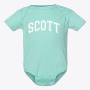 Scott Elementary School Varsity Arch Baby Onesie