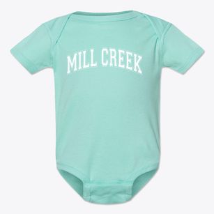 Mill Creek Elementary School Varsity Arch Baby Onesie