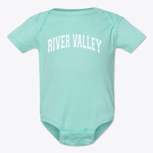 River Valley High School Varsity Arch Baby Onesie