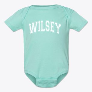 Wilsey Elementary School Varsity Arch Baby Onesie
