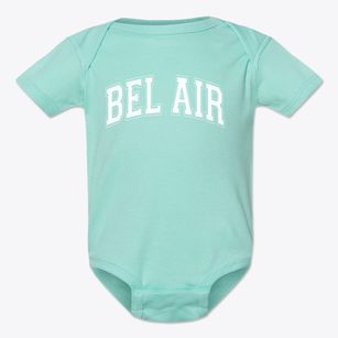 Bel Air Elementary School Varsity Arch Baby Onesie