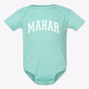 Mahar Regional High School Varsity Arch Baby Onesie