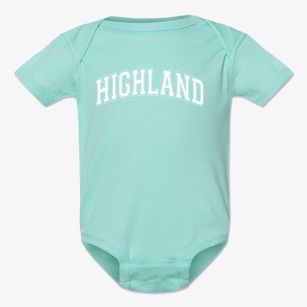 Highland Elementary School Varsity Arch Baby Onesie
