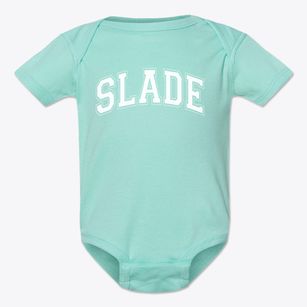 Slade Elementary School Varsity Arch Baby Onesie