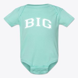 Big Burning Public School Varsity Arch Baby Onesie