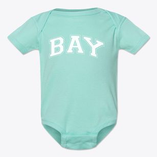 Bay Catholic Elementary School Varsity Arch Baby Onesie
