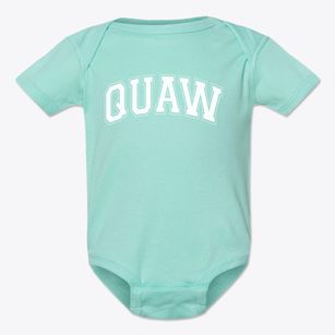 Quaw Elementary School Varsity Arch Baby Onesie