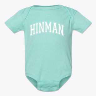 Edna F Hinman Elementary School Varsity Arch Baby Onesie