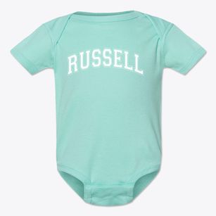 Russell Elementary School Varsity Arch Baby Onesie