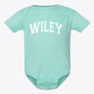 Wiley Elementary School Varsity Arch Baby Onesie