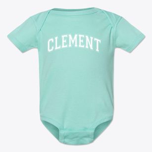Clement Elementary School Varsity Arch Baby Onesie