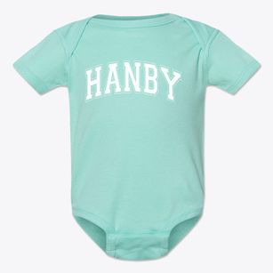 Hanby Elementary School Varsity Arch Baby Onesie