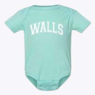 Walls Elementary School Varsity Arch Baby Onesie