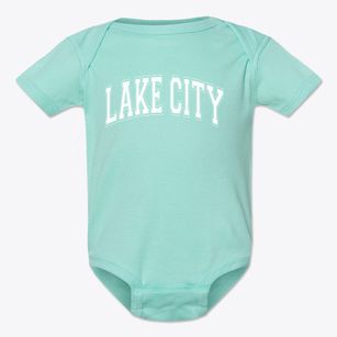 Lake City Elementary School Varsity Arch Baby Onesie