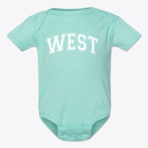 West Middle School Varsity Arch Baby Onesie