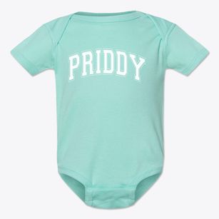 Priddy School Varsity Arch Baby Onesie