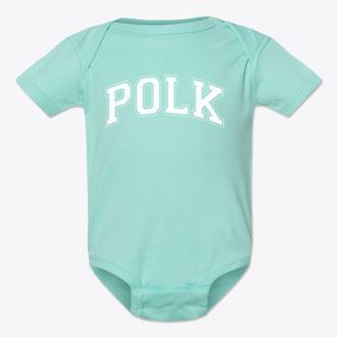 Polk Elementary School Varsity Arch Baby Onesie