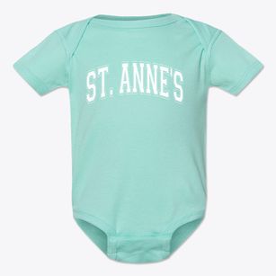 Saint Anne's Catholic Elementary School Varsity Arch Baby Onesie