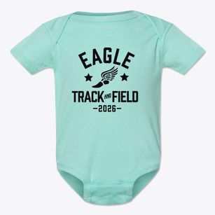 Eagle Elementary School Track and Field Baby Onesie