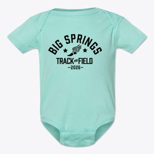 Big Springs Elementary School Track and Field Baby Onesie