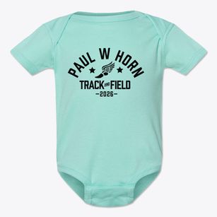 Paul W Horn Academy Track and Field Baby Onesie