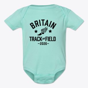 Britain Elementary School Track and Field Baby Onesie