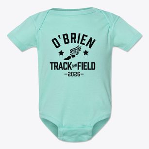 O'brien Middle School Track and Field Baby Onesie