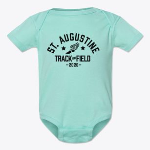 Saint Augustine Elementary School Track and Field Baby Onesie
