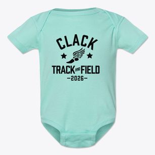 Clack Middle School Track and Field Baby Onesie