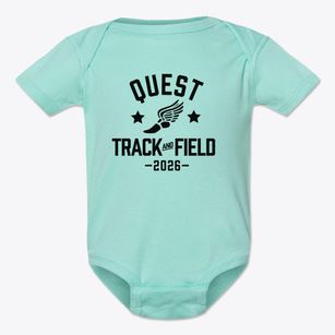 Quest Middle School Track and Field Baby Onesie