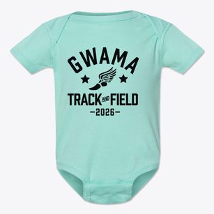 Greater Waco Advanced Manufacturing Academy Track and Field Baby Onesie