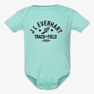 J L Everhart Primary School Track and Field Baby Onesie