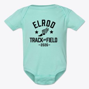Elrod Elementary School Track and Field Baby Onesie