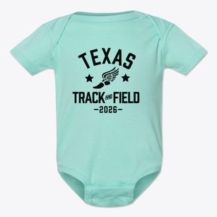 Texas Christian School Track and Field Baby Onesie