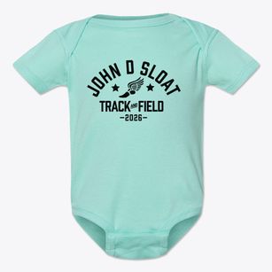 John D Sloat Elementary School Track and Field Baby Onesie
