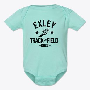 Exley Elementary School Track and Field Baby Onesie