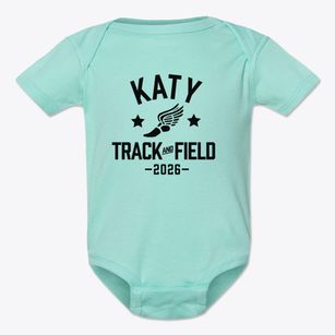 Katy Junior High Track and Field Baby Onesie