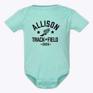 Allison Elementary School Track and Field Baby Onesie