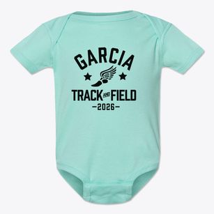 Garcia Middle School Track and Field Baby Onesie