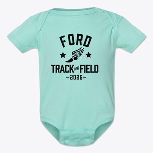 Ford Elementary School Track and Field Baby Onesie
