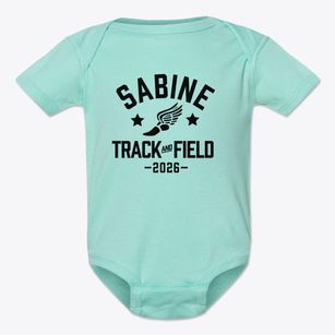 Sabine Middle School Track and Field Baby Onesie