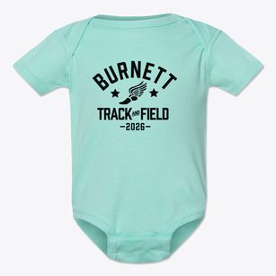 Burnett Junior High School Track and Field Baby Onesie