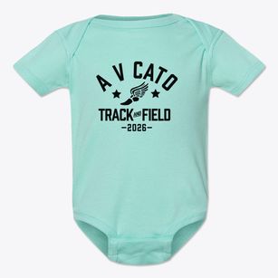 A V Cato Elementary School Track and Field Baby Onesie
