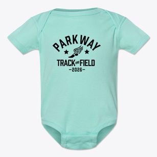 Parkway Elementary School Track and Field Baby Onesie