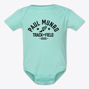 Paul Munro Elementary School Track and Field Baby Onesie