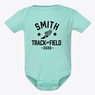 Oscar Smith High School Track and Field Baby Onesie