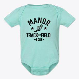 Manor Preschool Track and Field Baby Onesie
