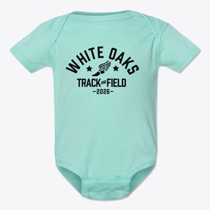 White Oaks Elementary School Track and Field Baby Onesie