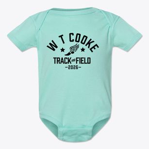W T Cooke Elementary School Track and Field Baby Onesie