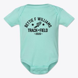Bettie F Williams Elementary School Track and Field Baby Onesie